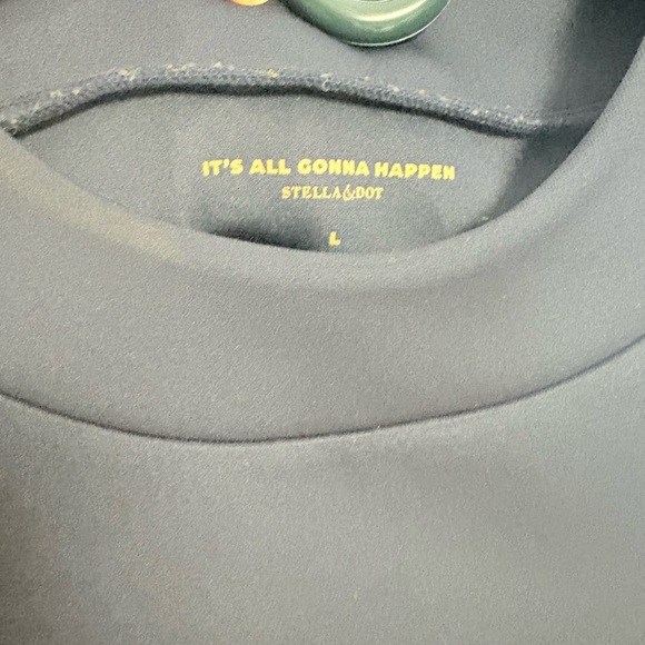 Stella & Dot Navy Round-Neck Blouse - Picture 4 of 4